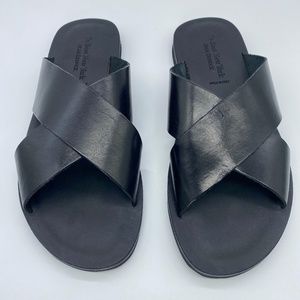 TO BOOT NEW YORK Miramare Leather Slide Sandal